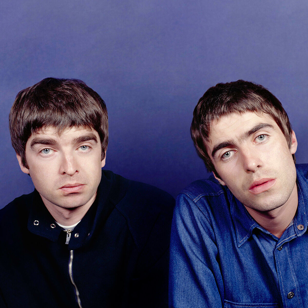 Picture of Noel and Liam Gallagher from the brit-pop band Oasis.